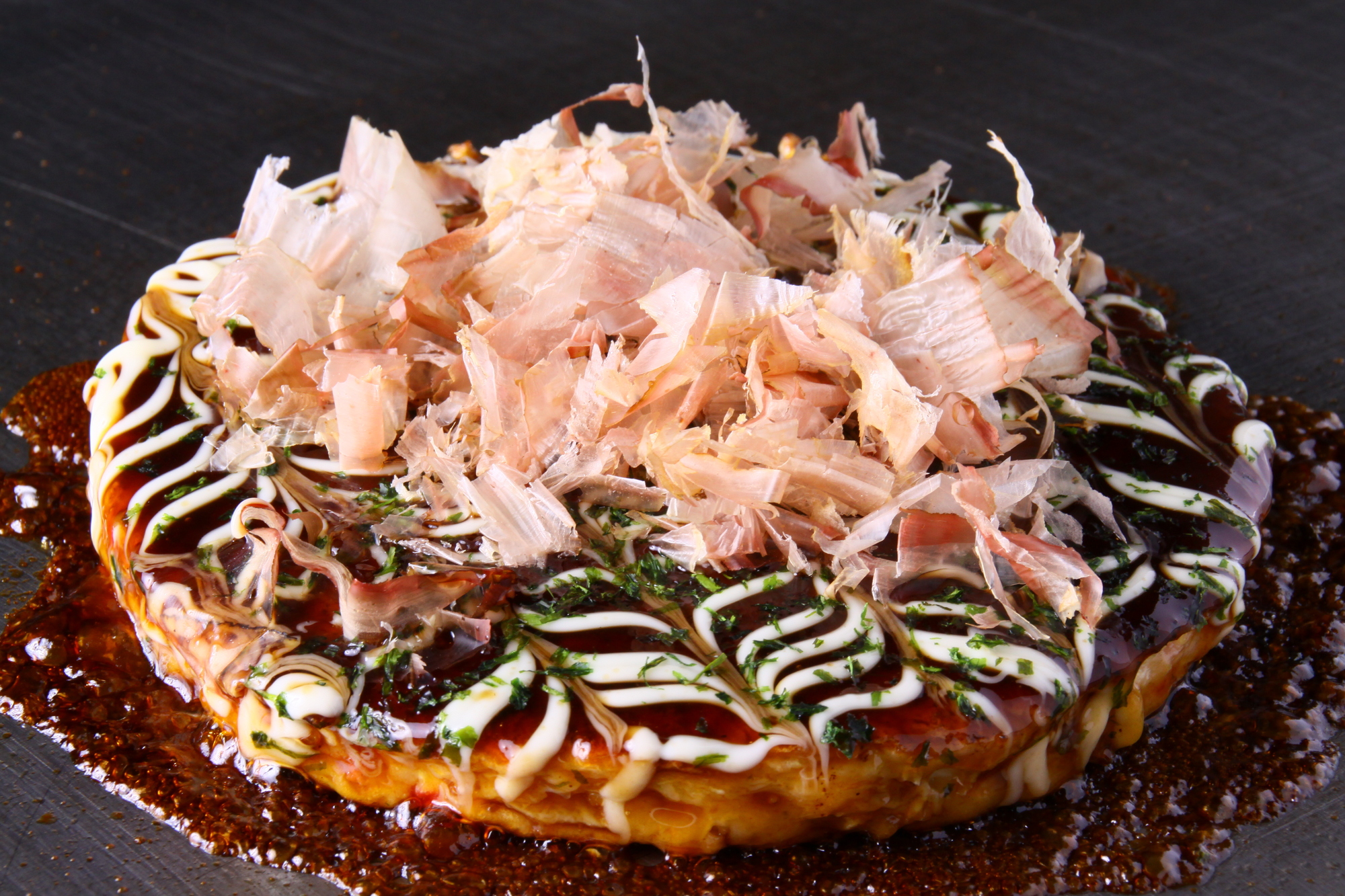 オートミールと長芋のお好み焼き